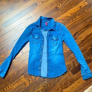 H & M Stretch denim shirt